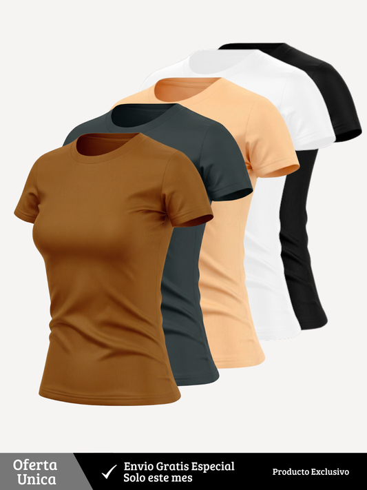 Pack x5 camisetas Dama (MQT)